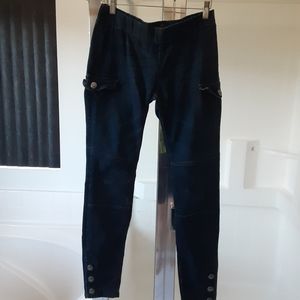 Seven 7  jeggings dark blue denim fitted jeans